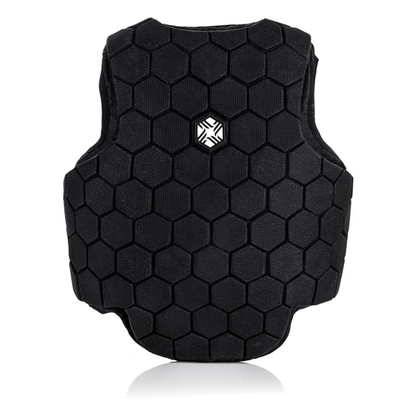 EQx by Charles Owen Hexa Child's Body Protector - Black-3