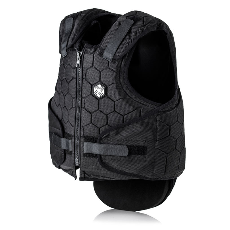 EQx by Charles Owen Hexa Child's Body Protector - Black-4