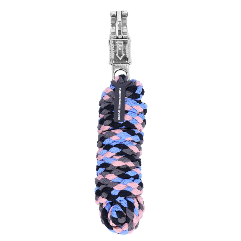Schockemohle SP Panic Style Lead Rope - True Navy/Sky/Pale Pink