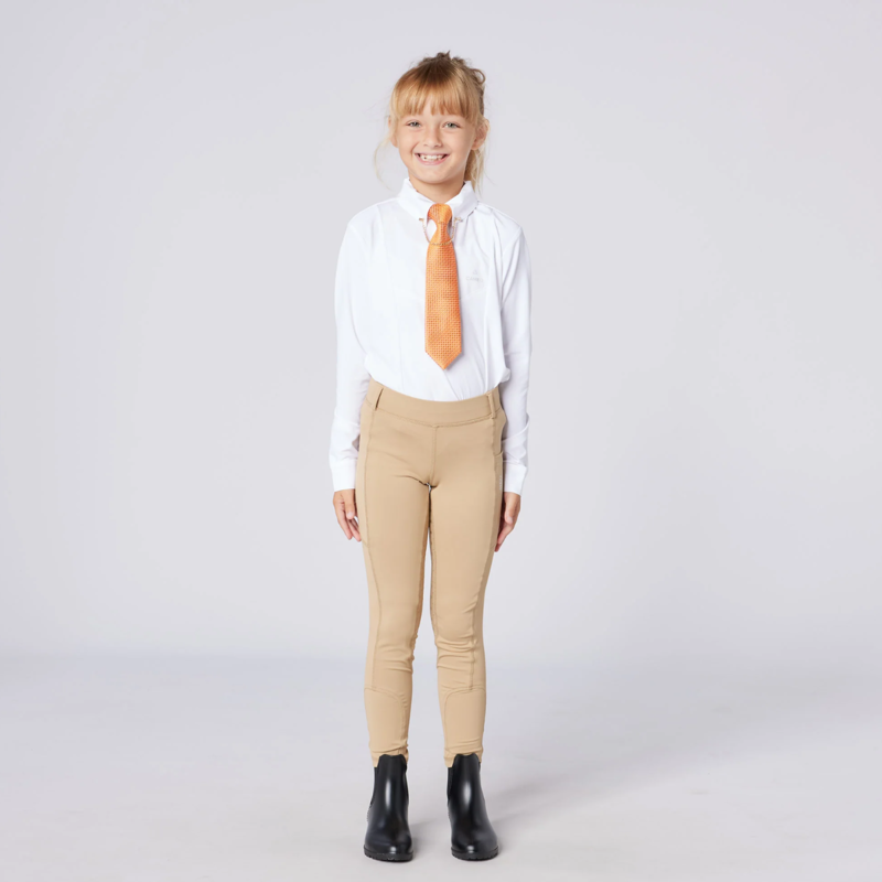 Cameo Junior Classic Long Sleeve Show Shirt - White-1