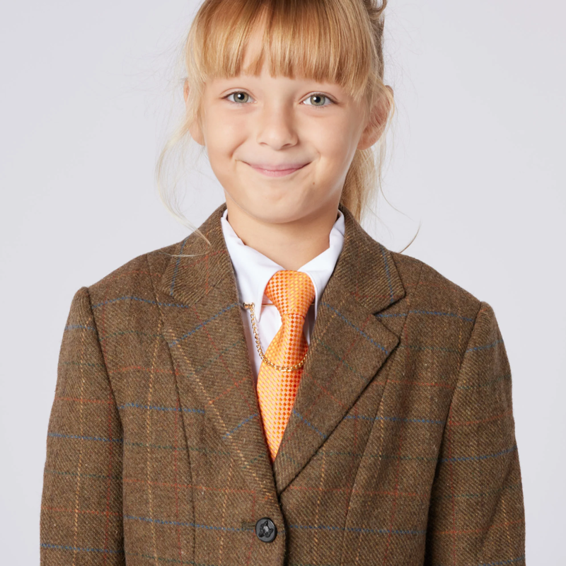 Cameo Junior Tweed Show Jacket - Moss-1