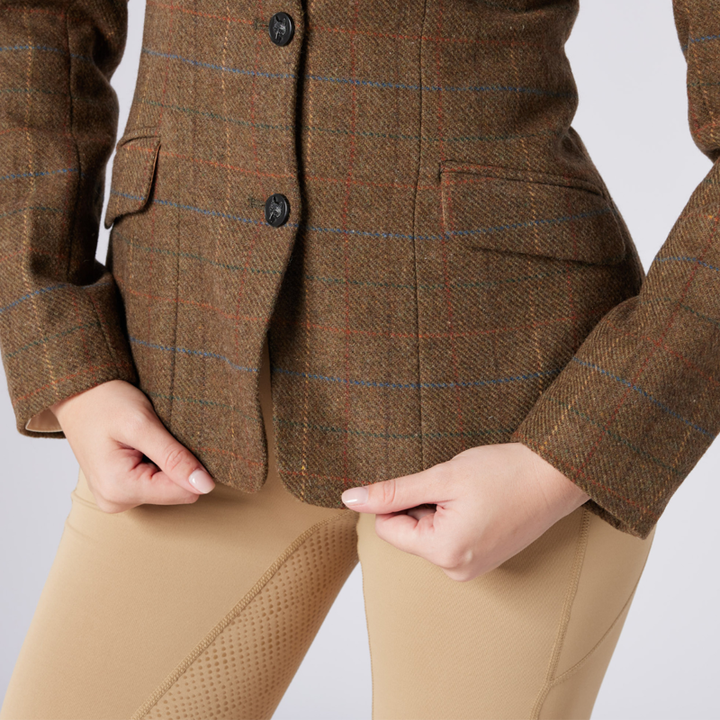 Cameo Ladies Tweed Show Jacket - Moss-4