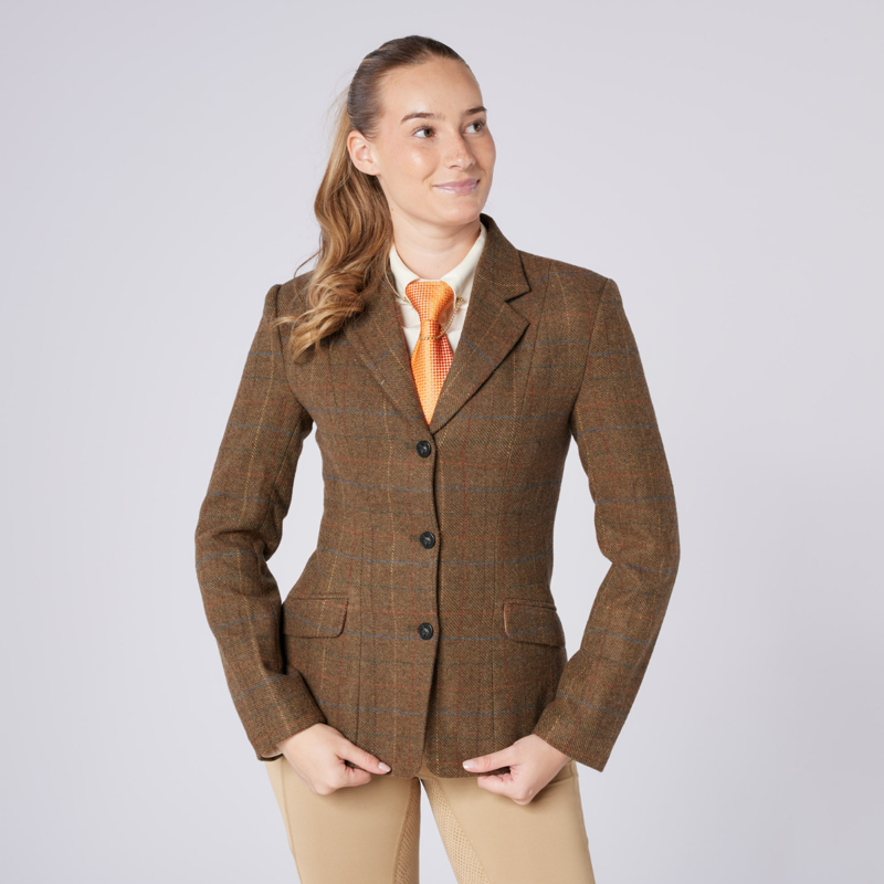 Cameo Ladies Tweed Show Jacket - Moss-1