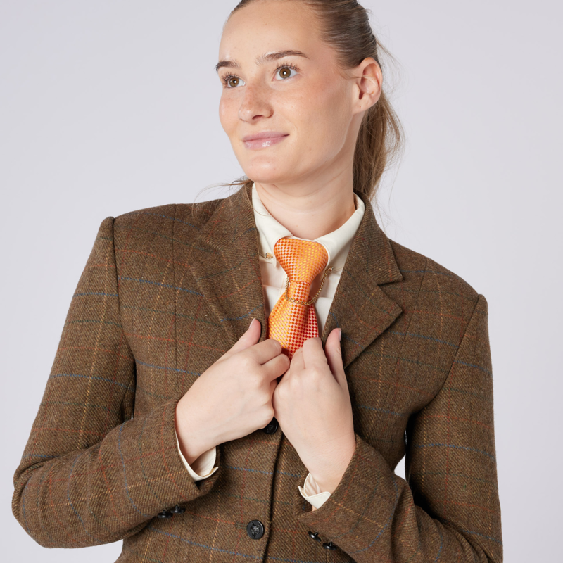 Cameo Ladies Tweed Show Jacket - Moss-5