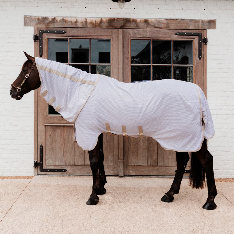 Kentucky Mesh Comfort Fly Rug - Beige/Orange