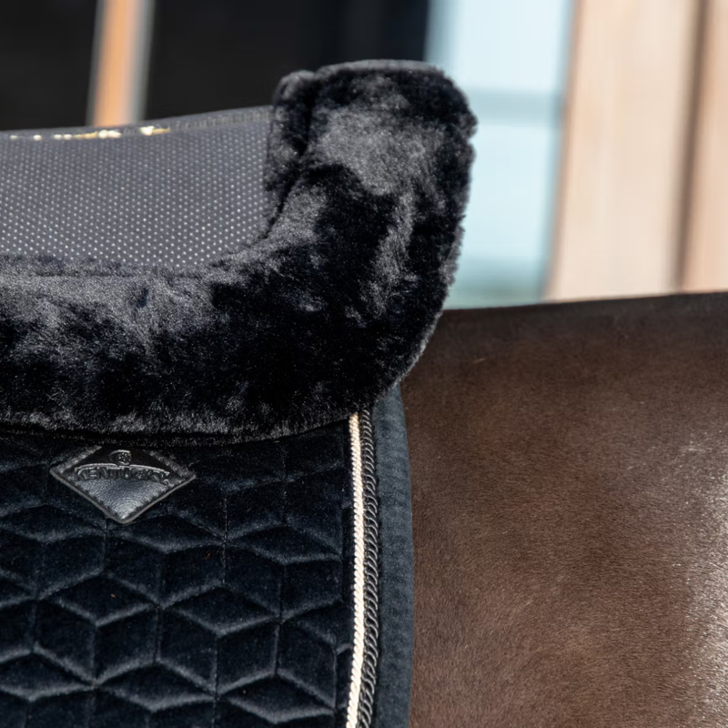 Kentucky Sheepskin Anatomic Absorb Half Pad - Black-2