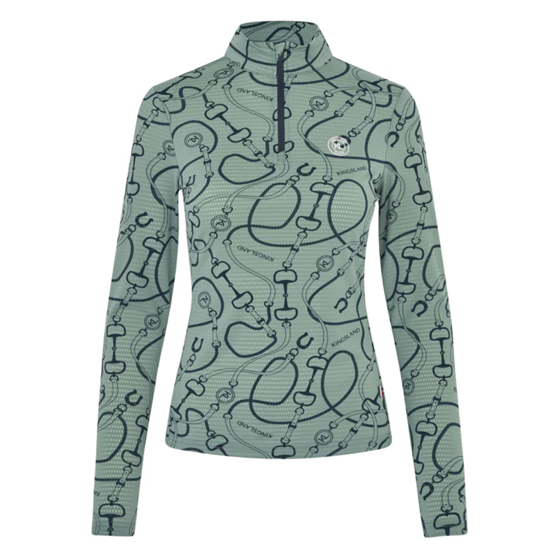 Kingsland KLLarissa Ladies Mesh Training Shirt - Green Agave