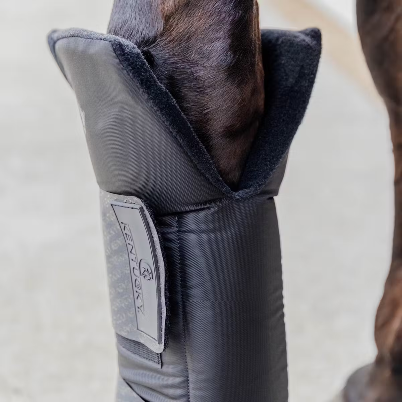 Kentucky Protect Long Front Stable Boots - Black-1