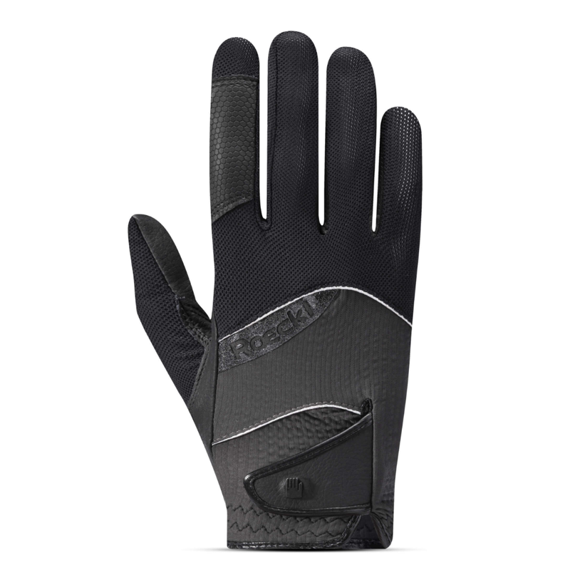 Roeckl Millero Gloves - Black/Volcanic Ash