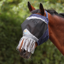 Shires FlyGuard Pro Fine Mesh Fly Mask Earless and Nose Fringe - Navy