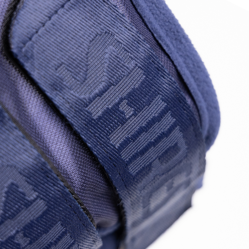 Shires FlyGuard Pro Fine Mesh Fly Mask Earless and Nose Fringe - Navy-4