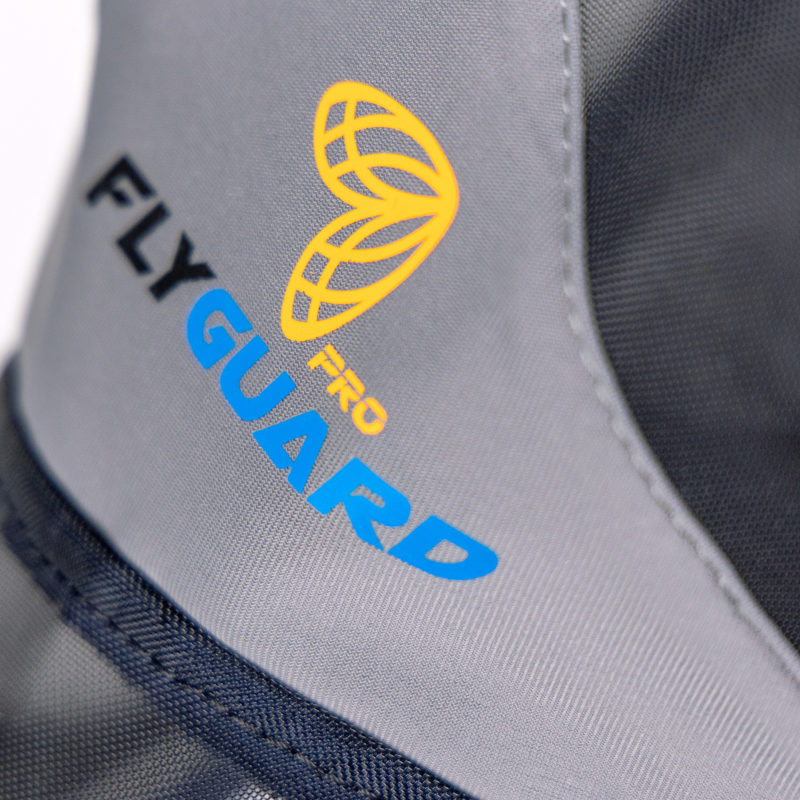 Shires FlyGuard Pro Fine Mesh Fly Mask with Ears and Square Nose - Navy-2