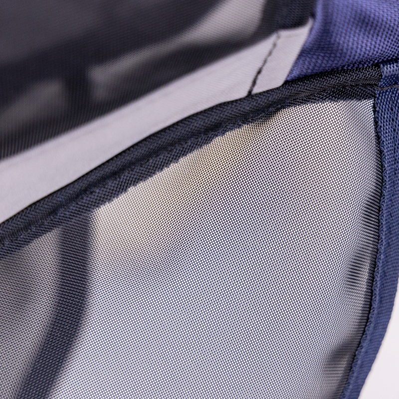 Shires FlyGuard Pro Fine Mesh Fly Mask with Ears and Square Nose - Navy-3
