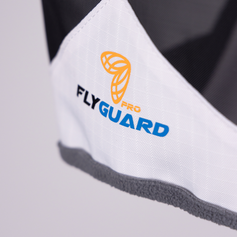 Shires FlyGuard Pro Sun Shade Fly Mask with Ears - White-2
