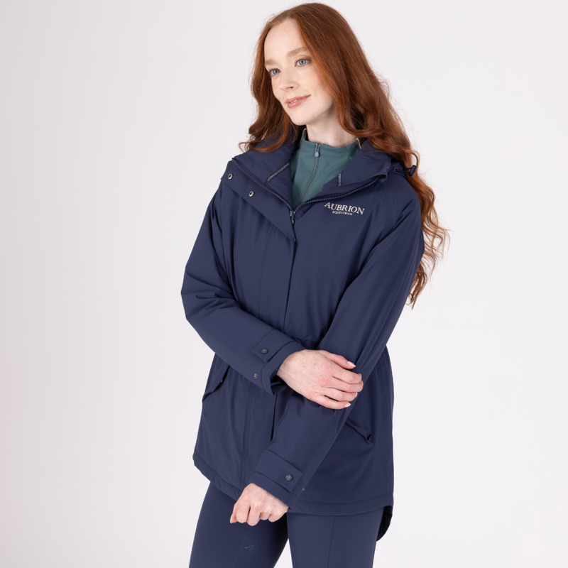 Aubrion Equestrian Lightweight Coat - Midnight-2