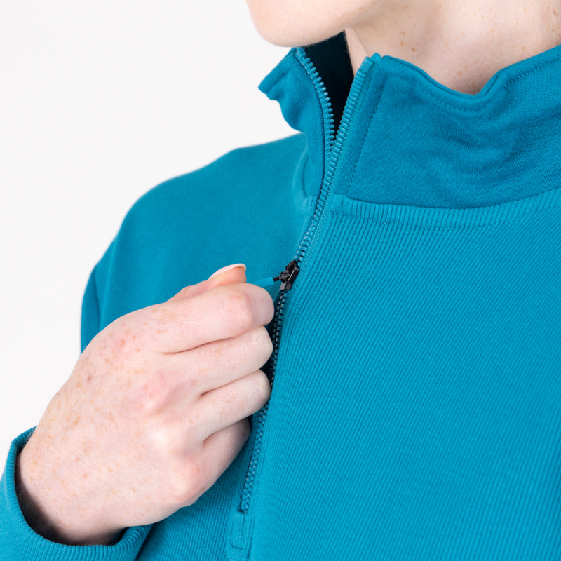 Aubrion React Quarter Zip Sweater - Kingfisher-7
