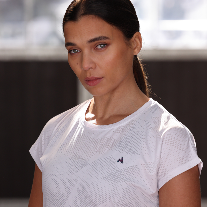 Aubrion React Tech T-Shirt - White-4