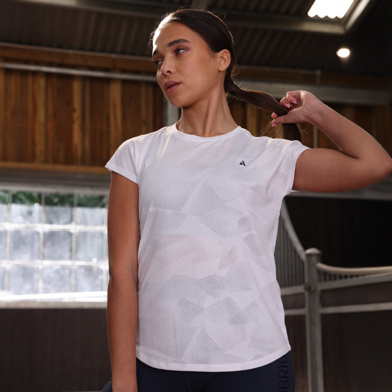 Aubrion React Tech T-Shirt - White-2