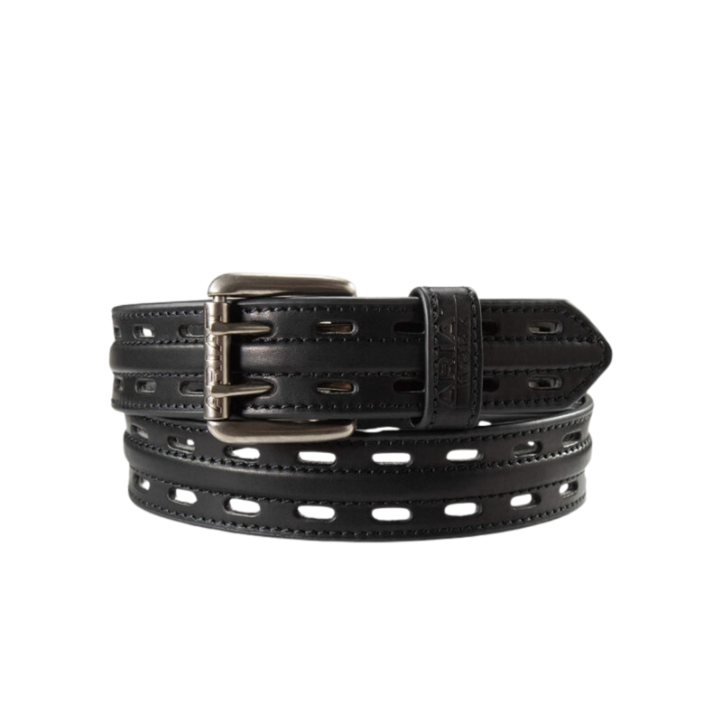 Ariat Men's Work Double Prong Leather Belt - Black