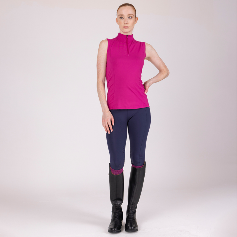 Aubrion React Sleeveless Base Layer - Fuchsia -2