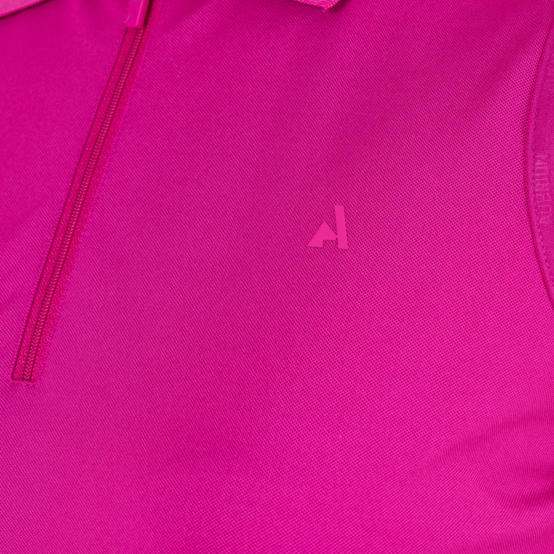 Aubrion React Sleeveless Tech Polo - Fuchsia-3
