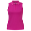 Aubrion React Sleeveless Tech Polo - Fuchsia