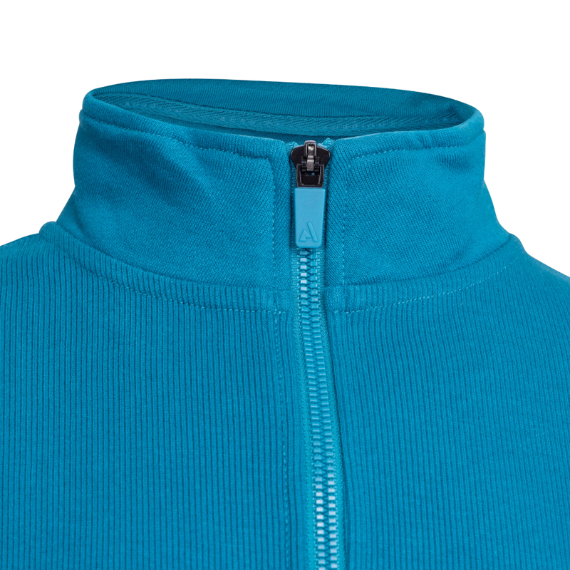 Aubrion React Young Rider Quarter Zip Sweater - Kingfisher-4