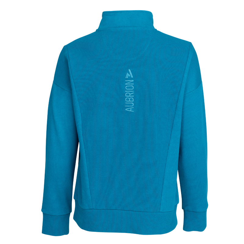 Aubrion React Young Rider Quarter Zip Sweater - Kingfisher-1