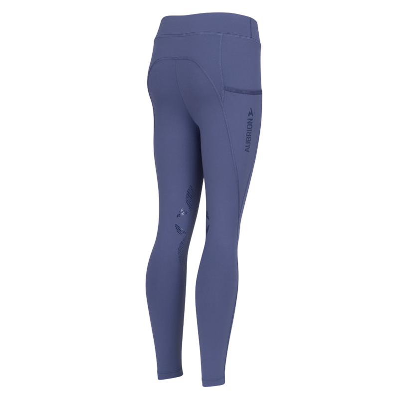Aubrion React Rhythm Riding Tights - Young Rider - Midnight-1