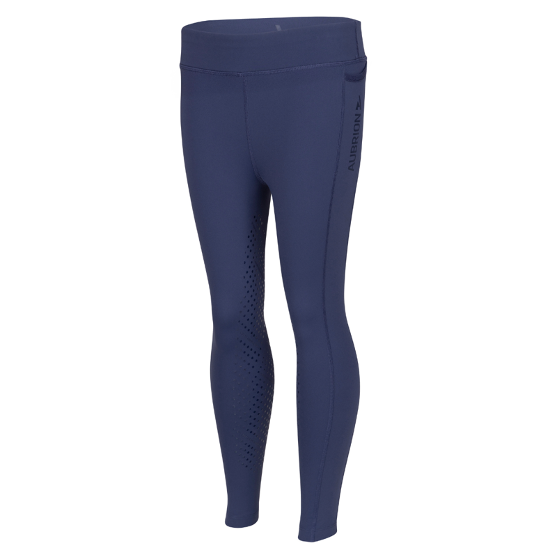 Aubrion React Young Rider Non-Stop Riding Tights - Midnight-1