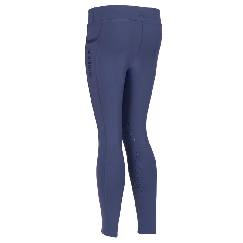 Aubrion React Young Rider Non-Stop Riding Tights - Midnight-2
