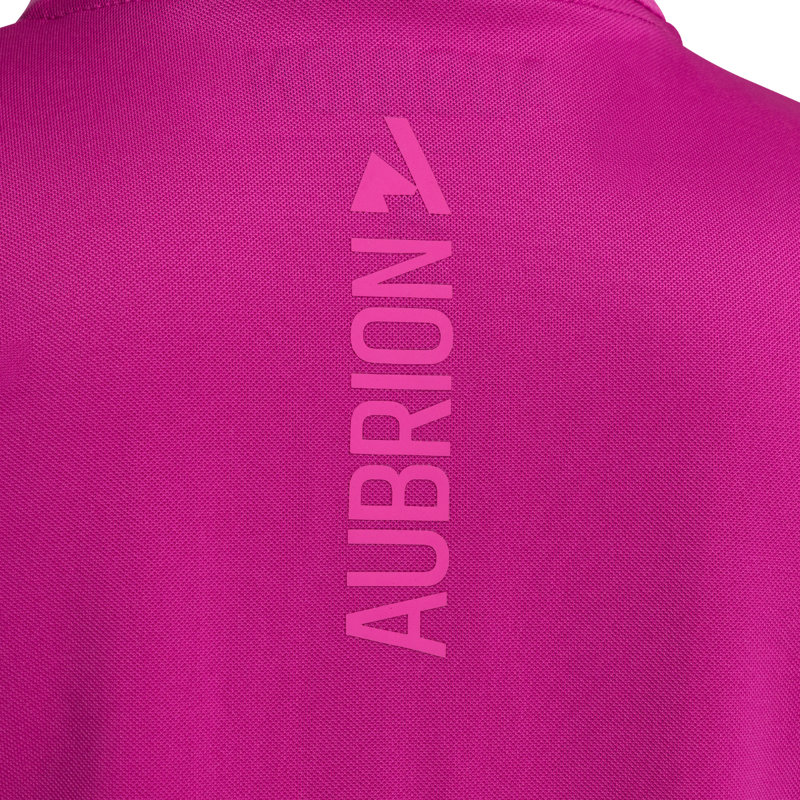 Aubrion React Young Rider Tech Polo - Fuchsia-2