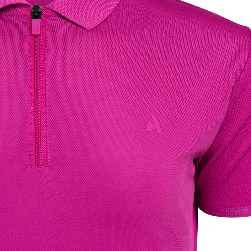 Aubrion React Young Rider Tech Polo - Fuchsia-3