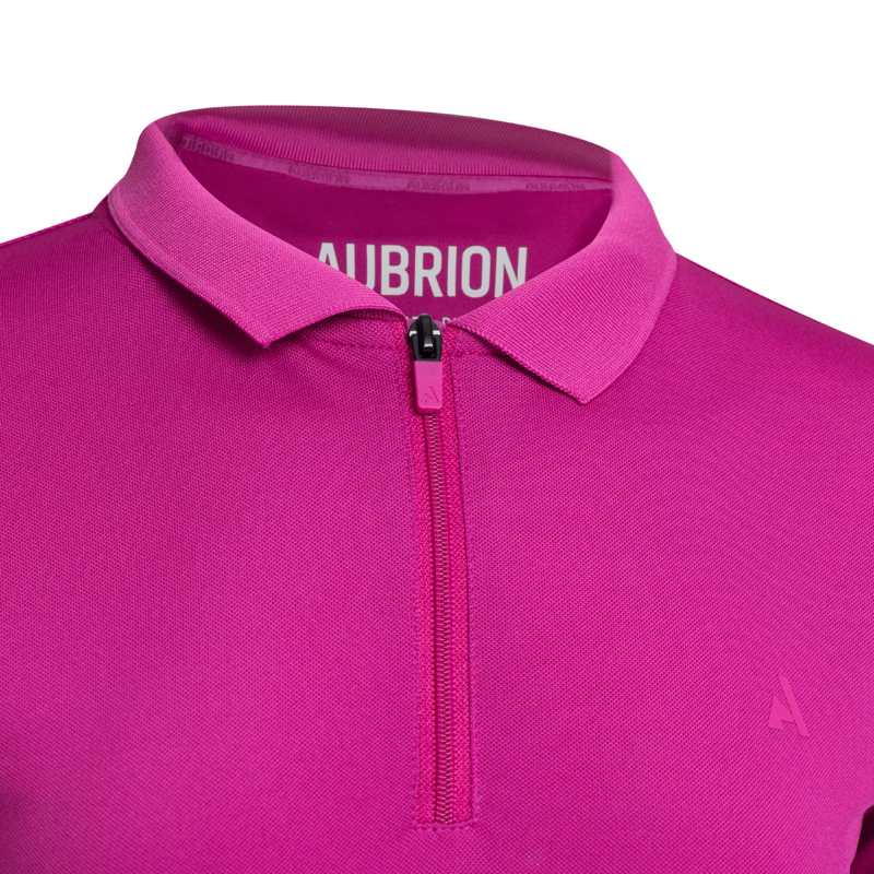 Aubrion React Young Rider Tech Polo - Fuchsia-4