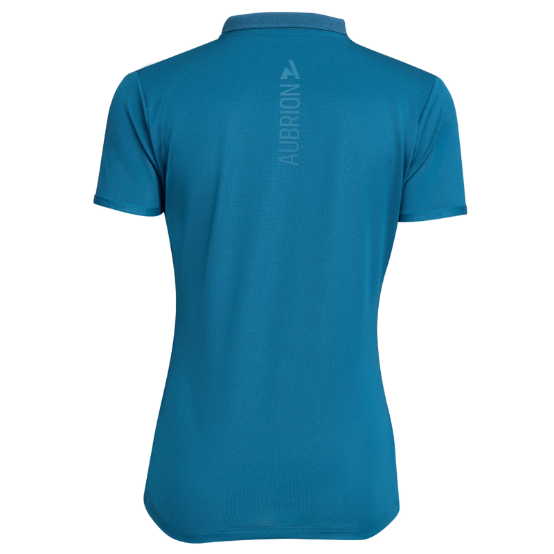 Aubrion React Young Rider Tech Polo - Kingfisher-1