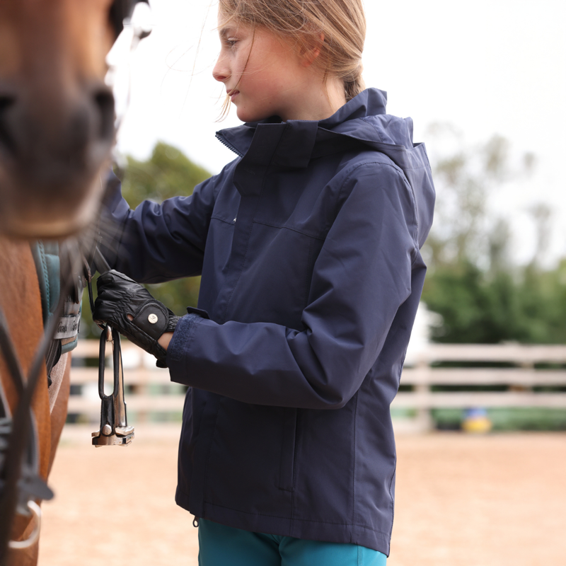Aubrion React Young Rider Waterproof Coat - Midnight-8