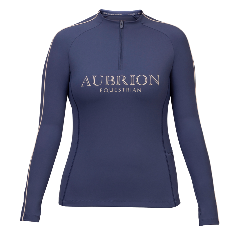 Aubrion Equestrian Long Sleeve Base Layer - Midnight