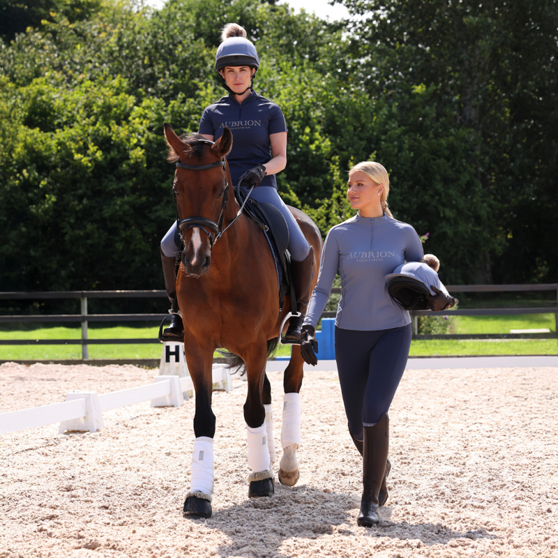 Aubrion Equestrian Long Sleeve Base Layer - Storm-1