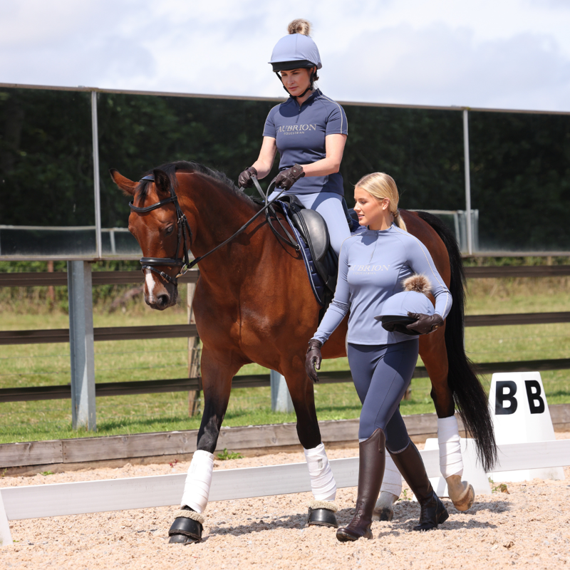 Aubrion Equestrian Long Sleeve Base Layer - Storm-2