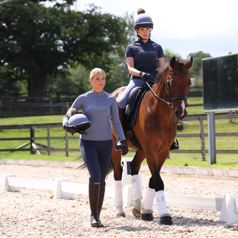 Aubrion Equestrian Long Sleeve Base Layer - Storm-3