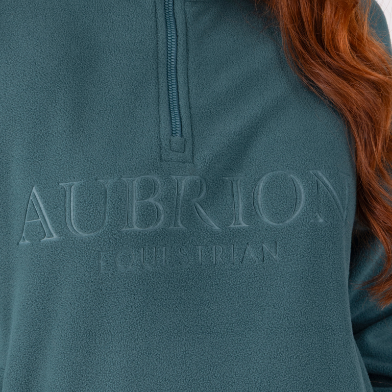 Aubrion Equestrian Quarter Zip Fleece - Thyme-7