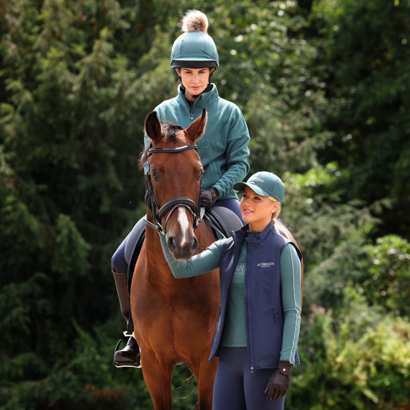 Aubrion Equestrian Quarter Zip Fleece - Thyme-11