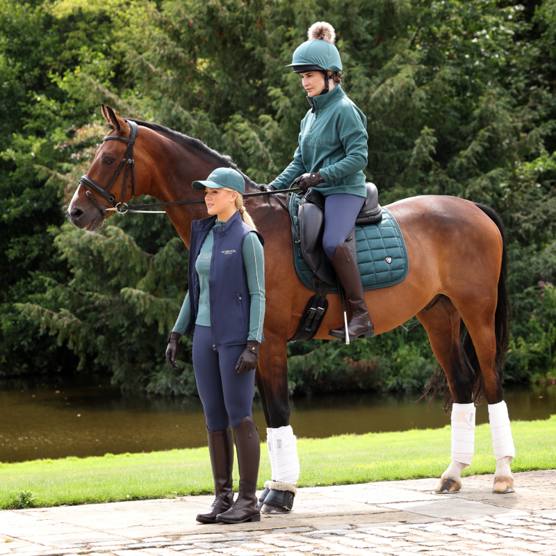 Aubrion Equestrian Quarter Zip Fleece - Thyme-10