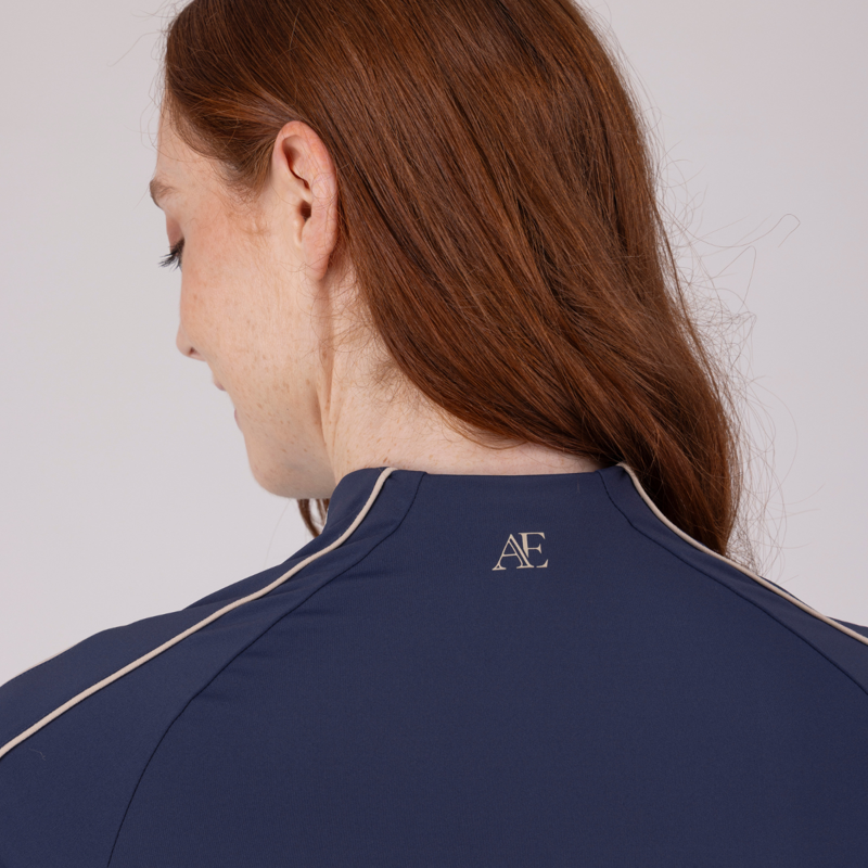 Aubrion Equestrian Short Sleeve Base Layer - Midnight-8