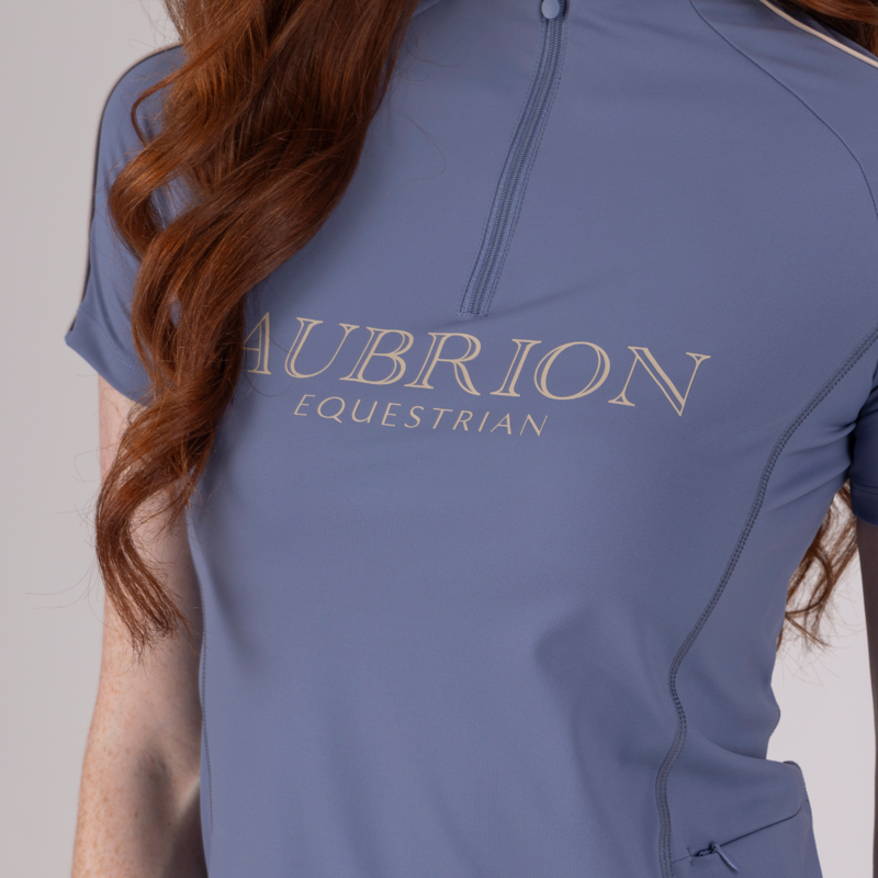 Aubrion Equestrian Short Sleeve Base Layer - Storm-3