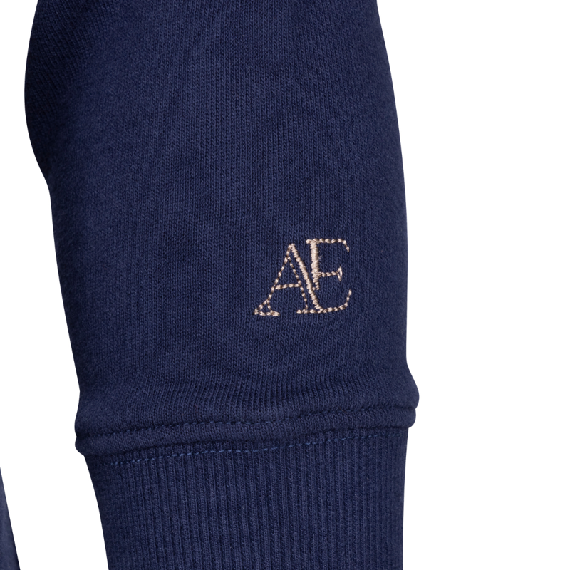 Aubrion Equestrian Young Rider Button Sweatshirt - Midnight-9