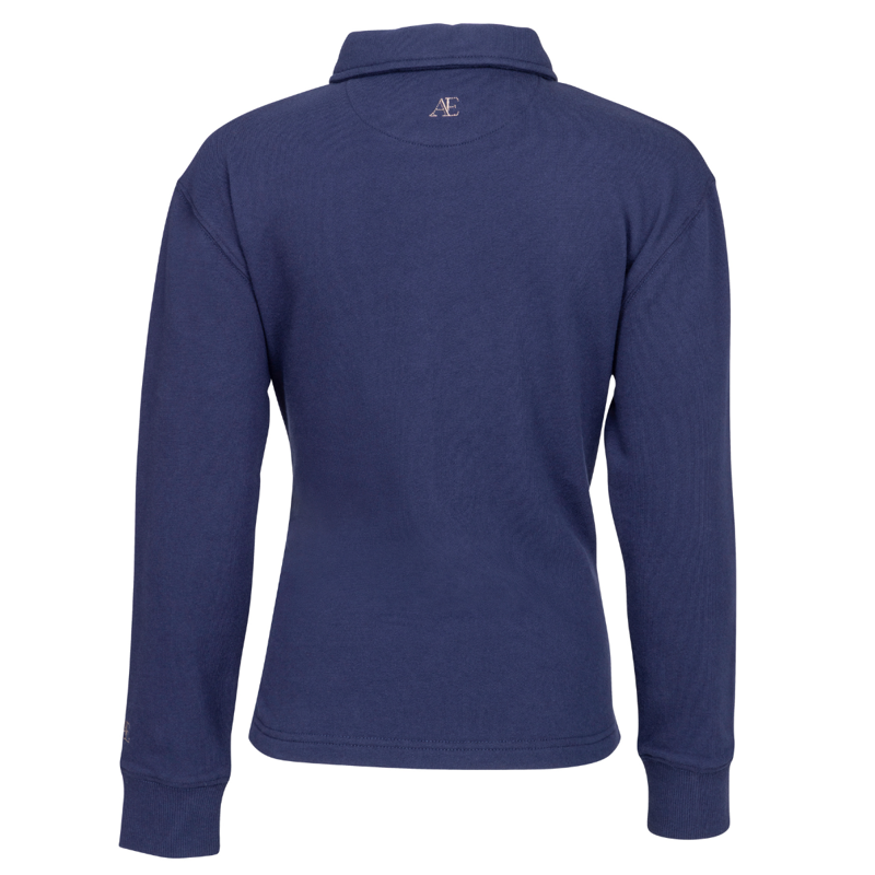 Aubrion Equestrian Young Rider Button Sweatshirt - Midnight-1