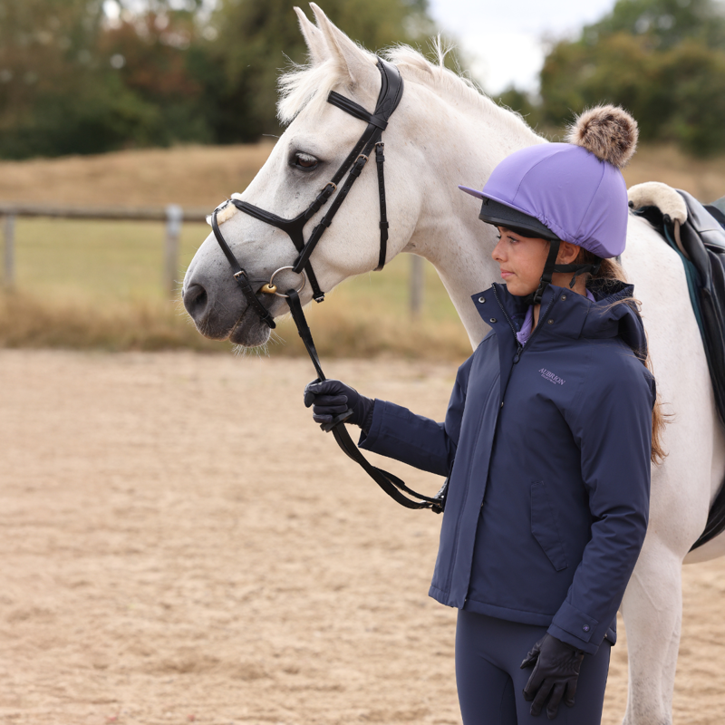 Aubrion Equestrian Young Rider Lightweight Coat - Midnight-12