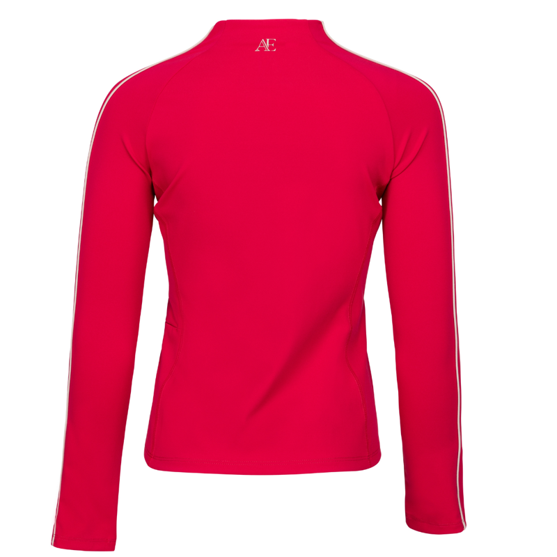 Aubrion Equestrian Young Rider Long Sleeve Base Layer - Dewberry-1