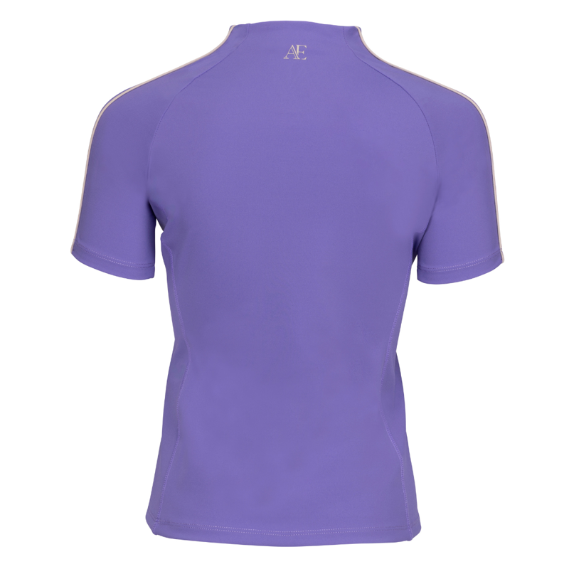 Aubrion Equestrian Young Rider Short Sleeve Base Layer - Heather-1